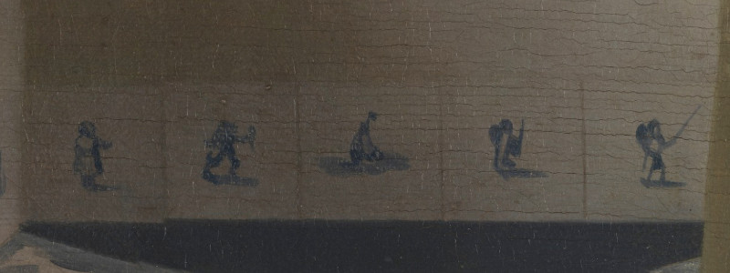 A Lady  Standing at the Virginals (detail)