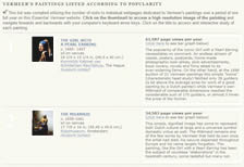 Essential vermeer website page