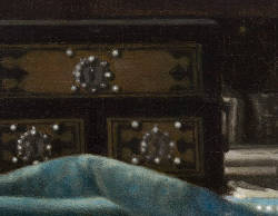 A Lady Writing (detail), Johannes Vermeer