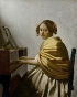 Christ in the House of Amrtha and Mary, A Young Woman Seated at the Virignals,  Johannes Vermeer