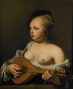 Cesar van Everdingen, Woman with a Lute