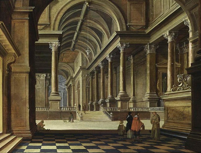 Interiro of an Imaginary Church, Bartholomeus van Bassen