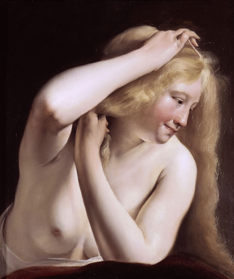 Salomon de Bray, Young Woman Combing her Hair