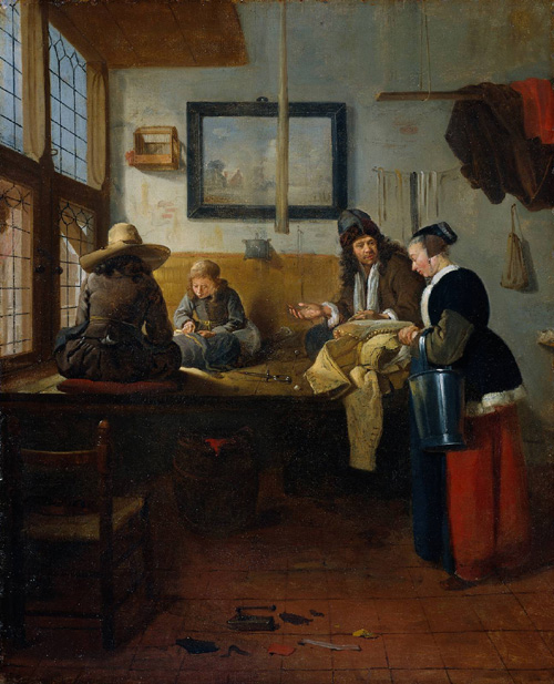 Quiringh Gerritsz. van Brekelenkam, the Tailor's Workshop