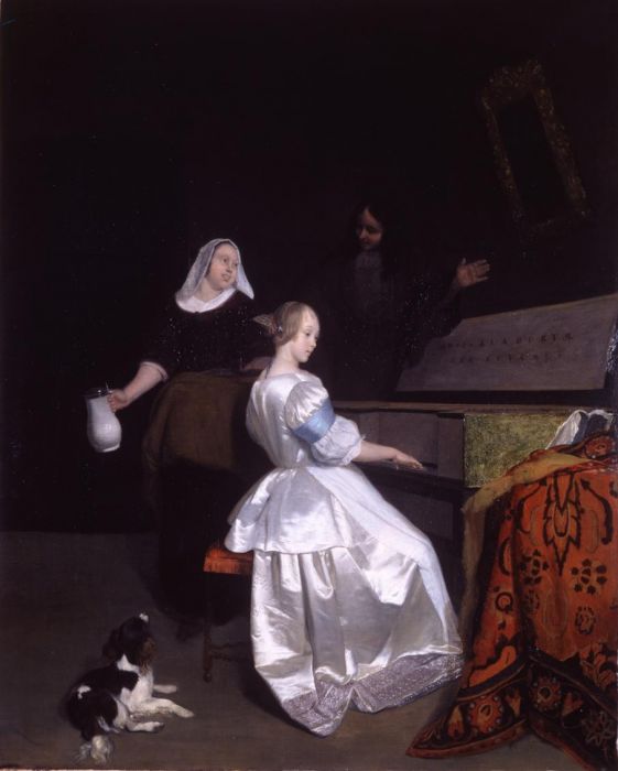 Interior: The Music Lesson, Jacob Ochtervelt
