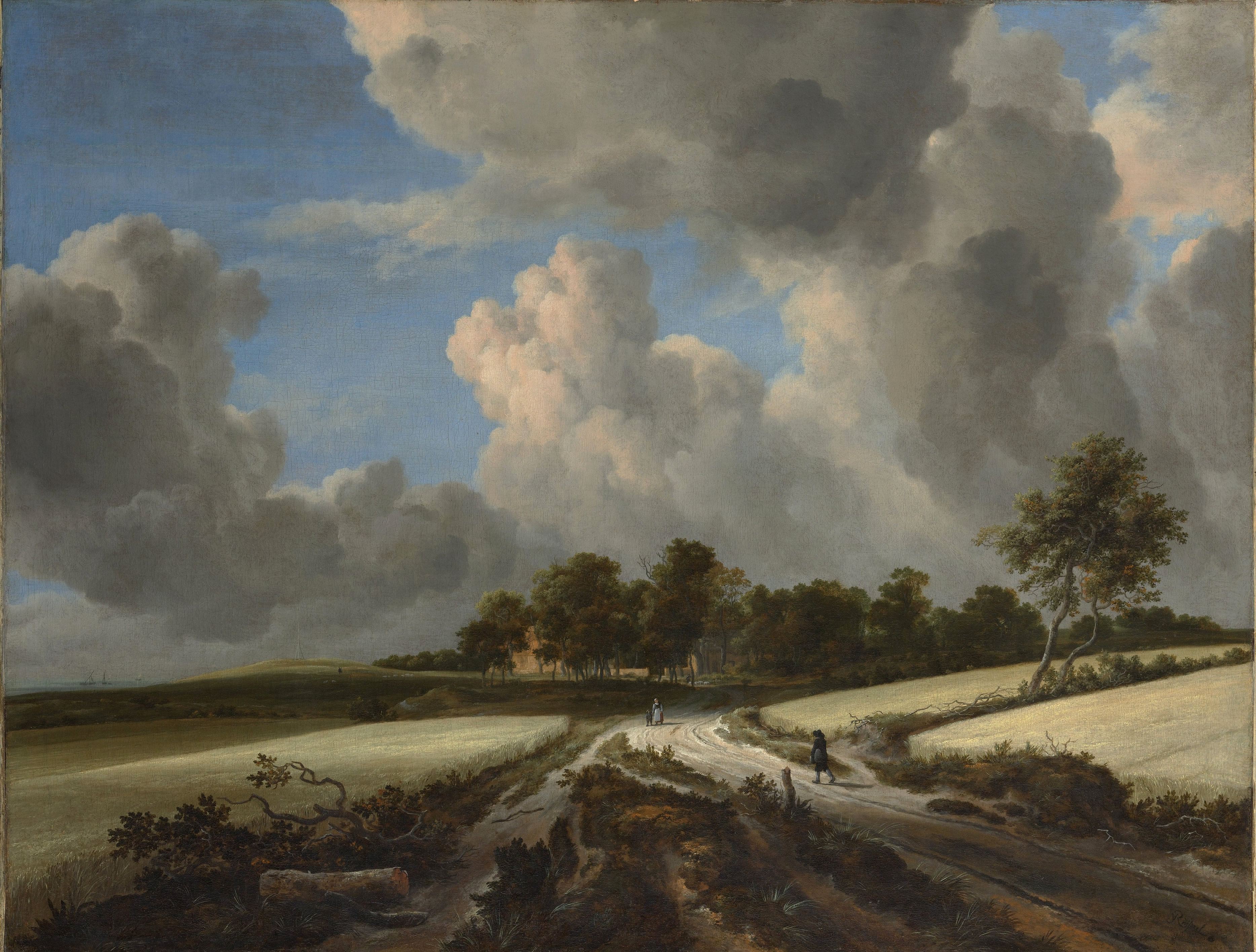 Jacob van Ruisdael, the Wheat Fields