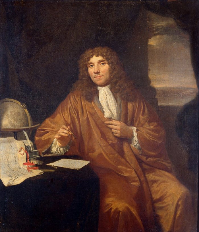 Portrait of Antonie van Leeuwenhoek, Johannes Verkolje