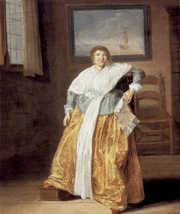 Woman Reading a Letter by Candlelight, Dirck Hals