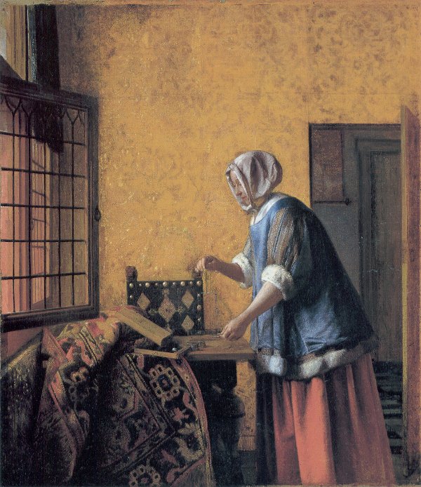 Pieter de Hooch, The Gold Weigher