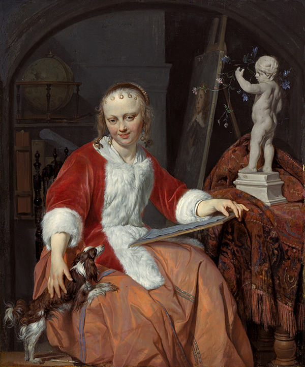 A WOman Artist, Gabriel Metsu