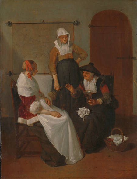 A Confidential Chat, Quiringh Gerritsz. van Brekelenkam