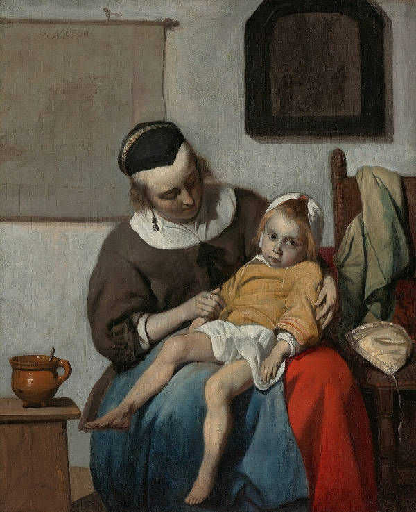 The Sick Child, Gabriel Metsu