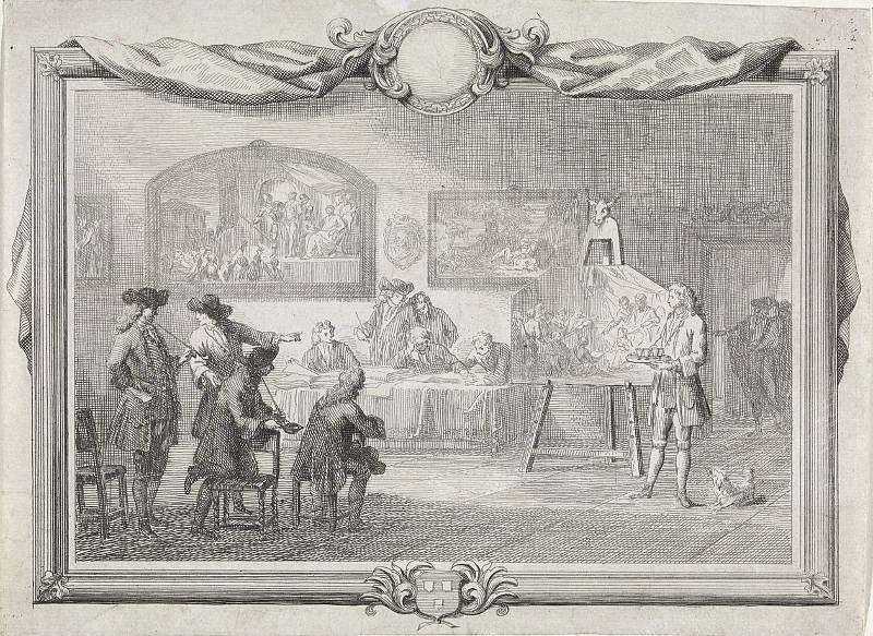 Guild of Saint Luke in Dordrecht, 1736, Aert Schouman