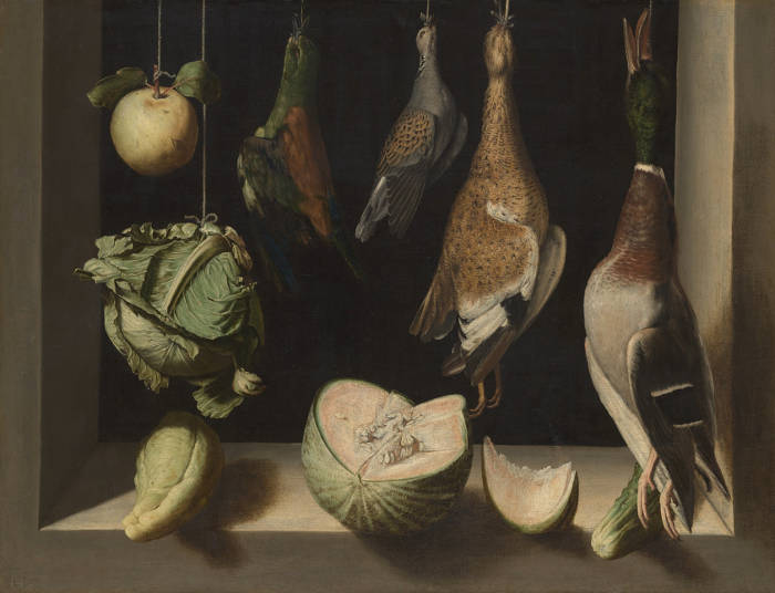 Still Life with Game Fowl, Juan Sanchez Cotan