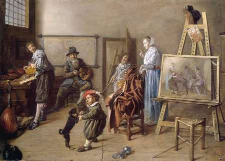 The Painter's Studio, Jan Minse Molenaer