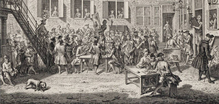 Oudezijds Herenlogement on 25 August 1773 (detail)