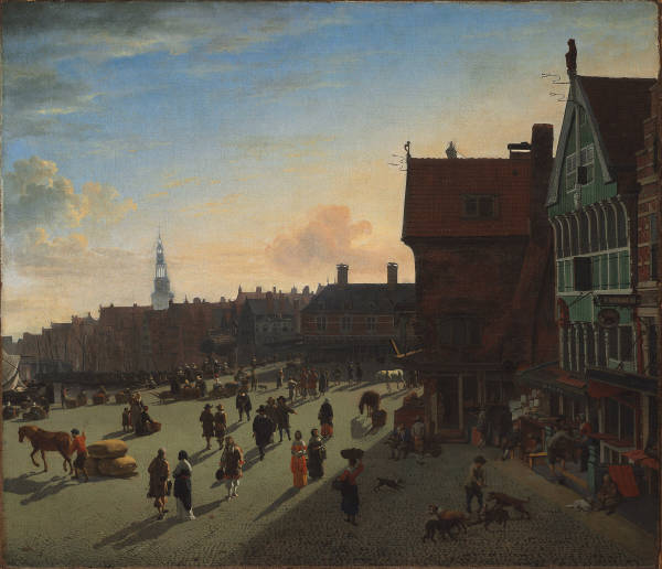 Van der Heyden, The Dam and Damrak, Amsterdam 