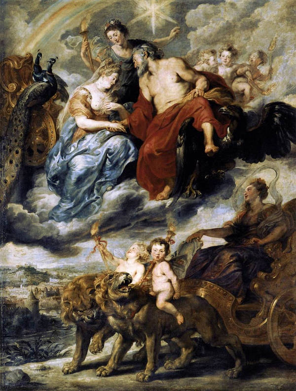 Rubens,  The Meeting of Marie de Médicis and Henri IV at Lyon