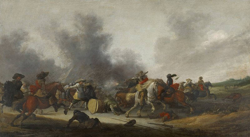 A Battle Scene, Anthonie Palamadesz
