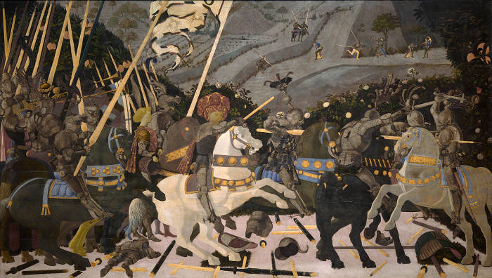 The Battle of San Romano: Niccolò da Tolentino Leads the Florentine Troops, Paolo Uccello