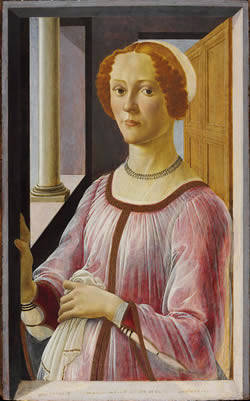 Portrait of a Lady known as Smeralda Bandinelli, Botticelli