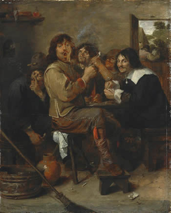 The Smokers, Adriaen Brouwer