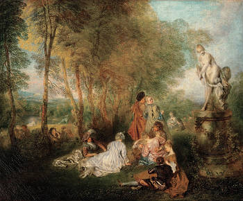 The Feast of Love (detail), Antoine Watteau