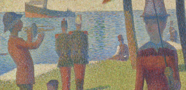 A Sunday on La Grande Jatte (detail), Georges Seurat