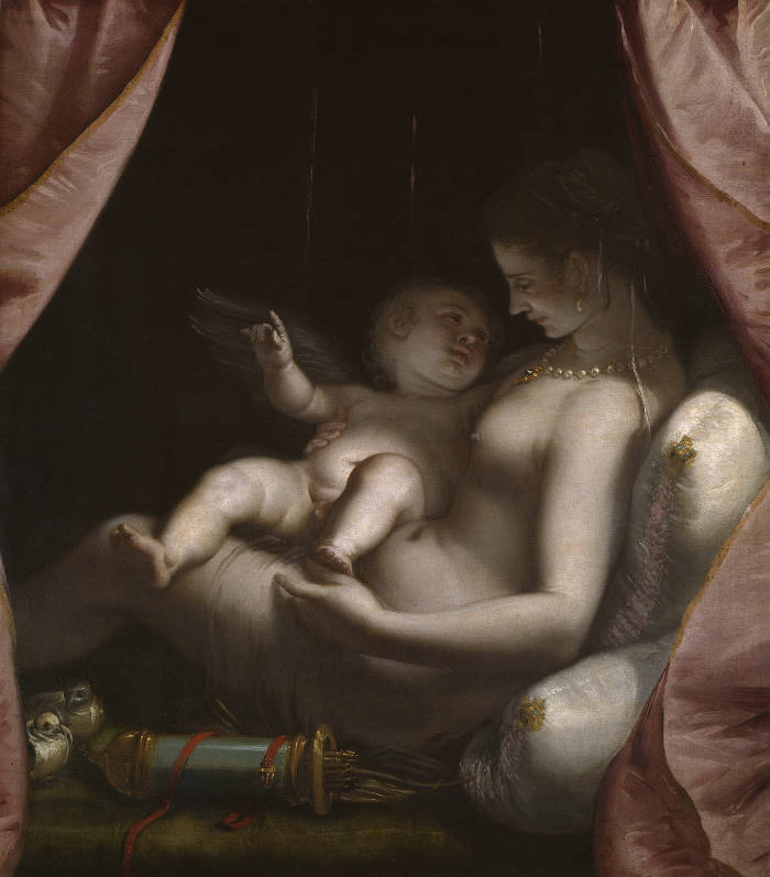 Venus and Cupid, Luca Cambiaso