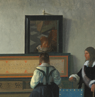 The Music Lesson (detail); Johannes Vermeer
