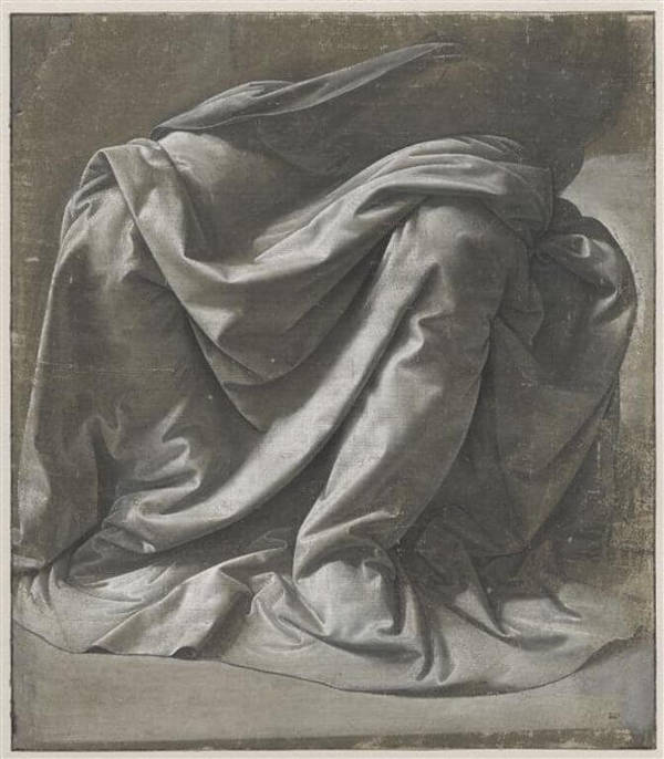 Drapery Study for a Seated Figure, Leonardo da Vinci