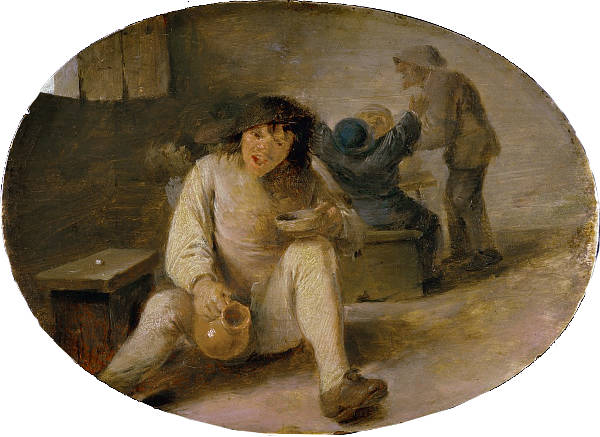 Drunken Peasant, adriaen Brouwer