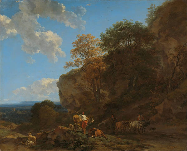 Italian Landscape, Nicolaes Berchem