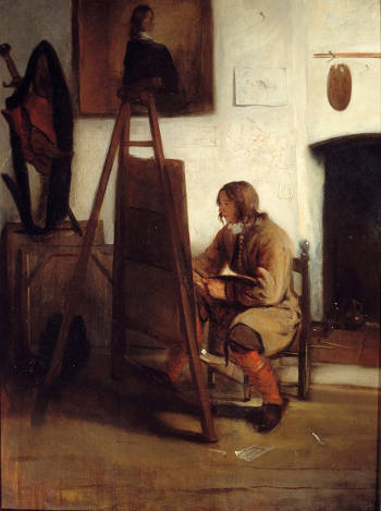 Young Painter in his Studio, Barent Fabritius?