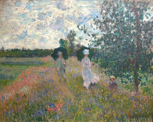 Walk near Argenteuil, laude Monet