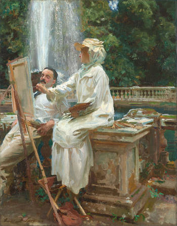The Fountain, Villa Torlonia, Frascati, Italy , John SInger Sargent