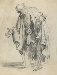 Old Man with Outspread Arms, Rembrandt