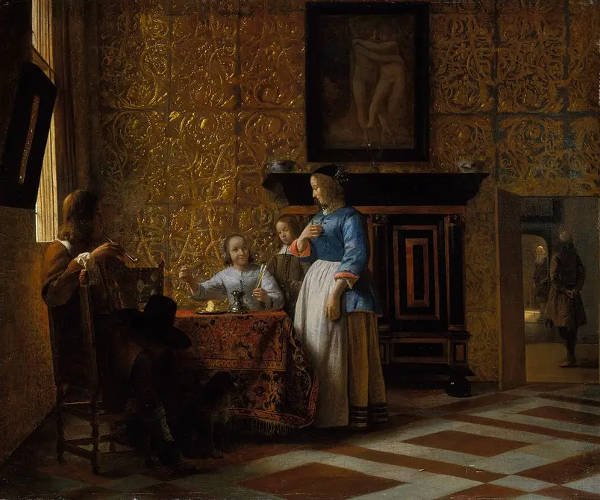 Liesure Time in an Elegant Setting, Pieter de Hooch