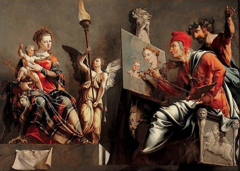 Saint Luke Painting the Virgin , MAarten van Heemskerck
