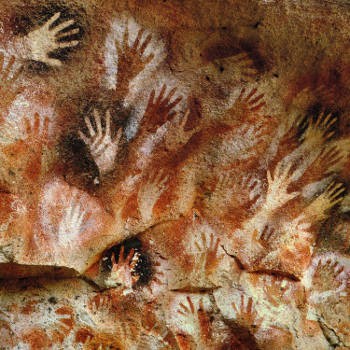 Hands at the Cuevas de las Manos upon Río Pinturas
