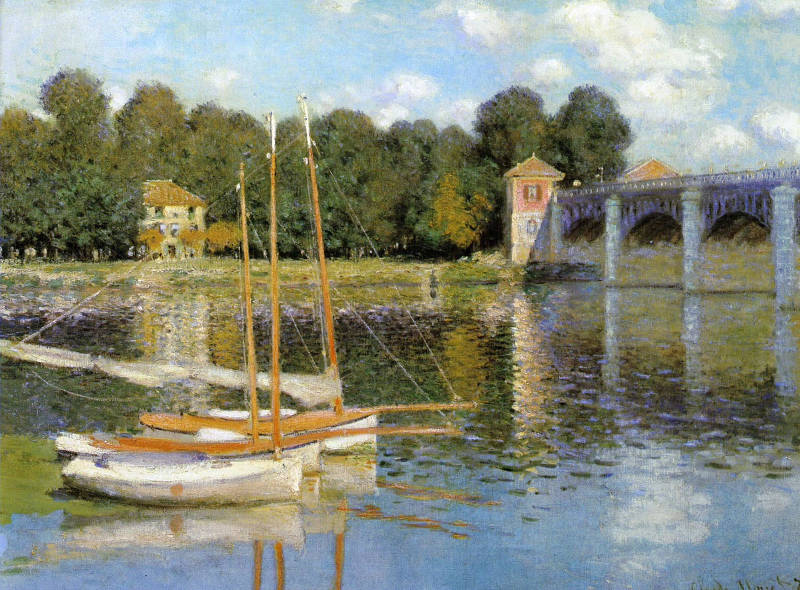 The Argenteuil Bridge, Claude Monet