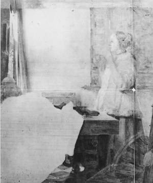 Woman with a Pearl Necklace (IRR image)