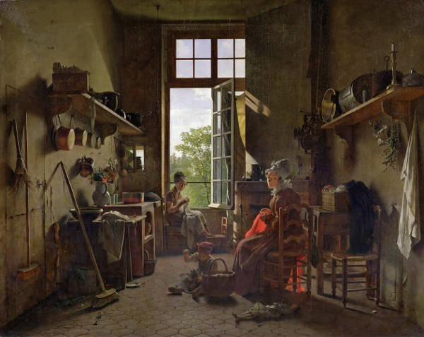 Interior of a Kitchen, MArtin Drolling