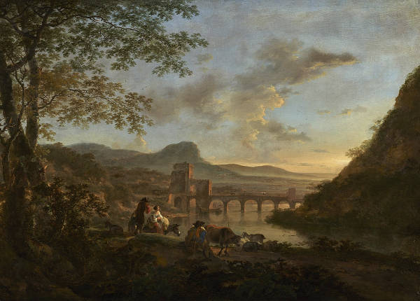 Italianate Landscape with the Ponte Molle, Jan Both