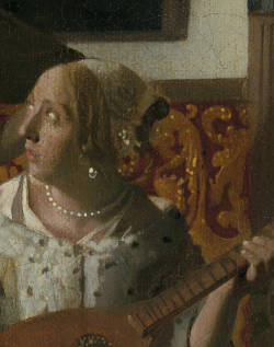 The Love Letter (detail), Johannes Vermeer