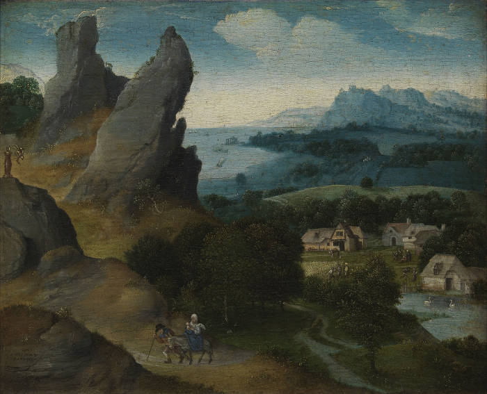 Landscape with the Flight into Egyp, Joachim Patinir