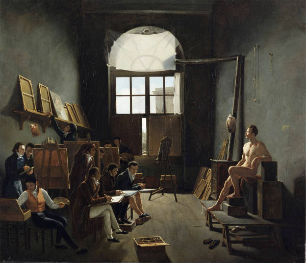 Interior of David’s Studio at the Collège des Quatre-Nations, Paris Cochereau