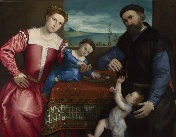 Portrait of Giovanni della Volta with his Wife and Children, Lorenzo Lotto