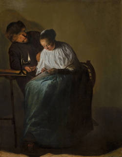 Man Offering Money to a Young Woman, Judith Leyster