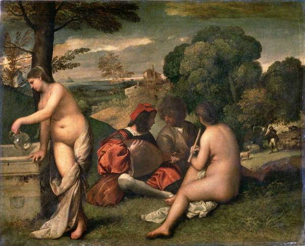 Pastoral Concert, Giorgione or Titian